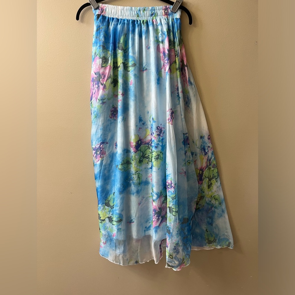 new small chiffon maxi summer skirt